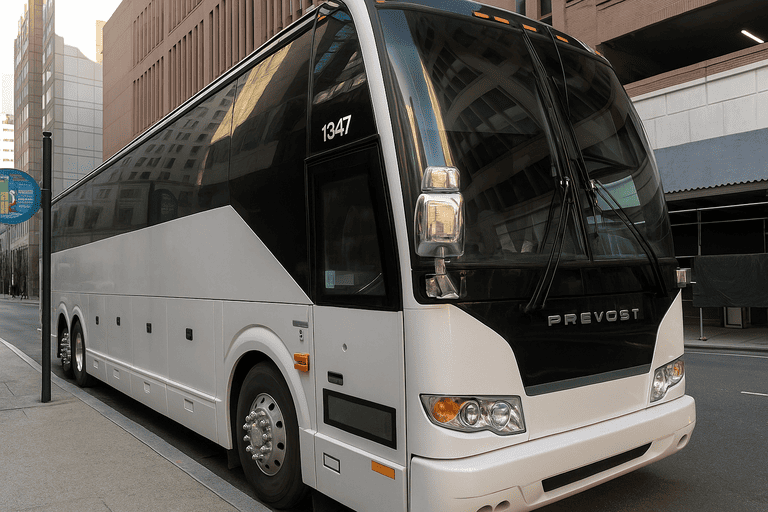 a Charter Bus Rental Fort Collins coach bus